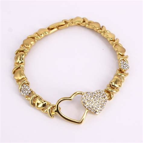 bracelets 18k gold for lady